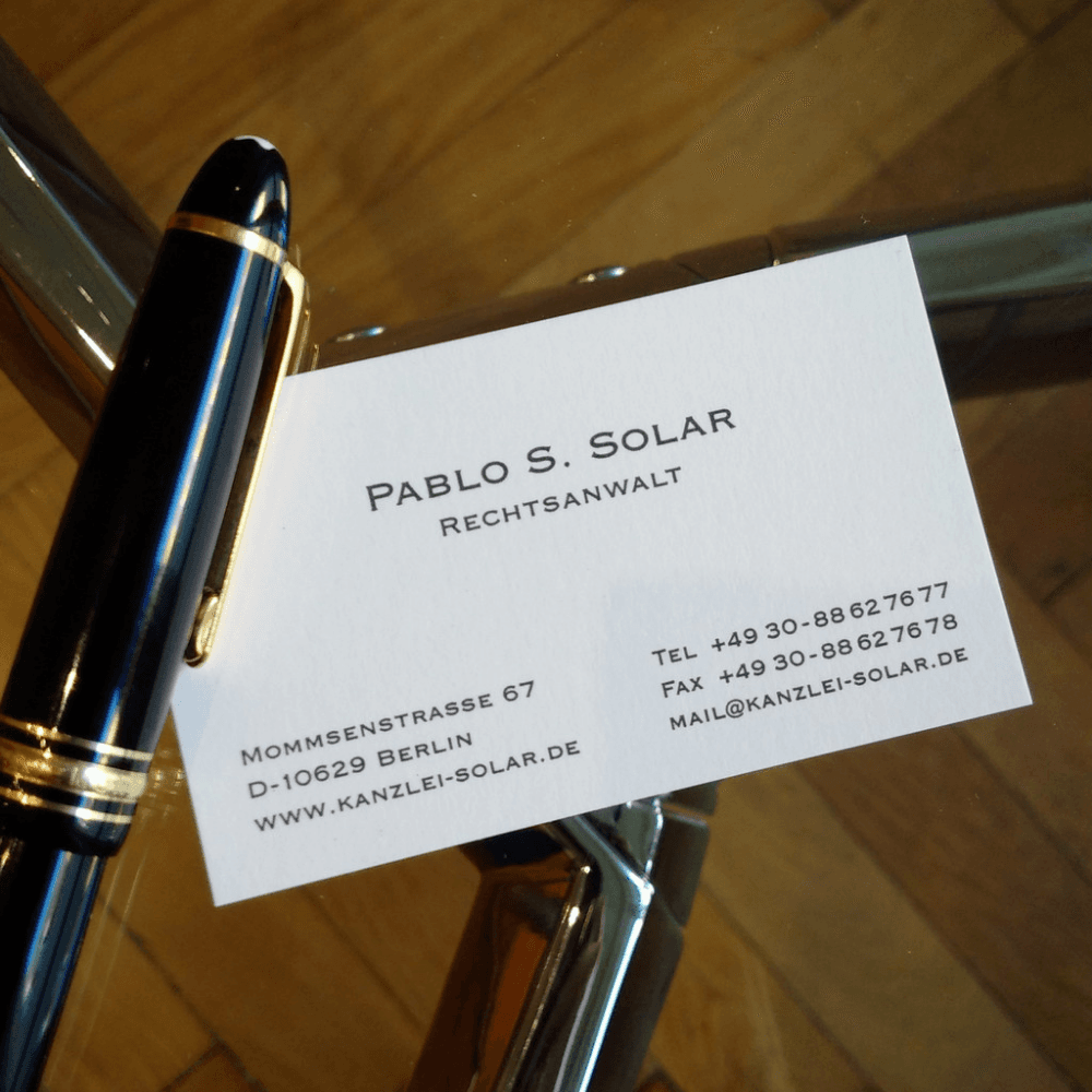 Rechtsanwalt Pablo Solar