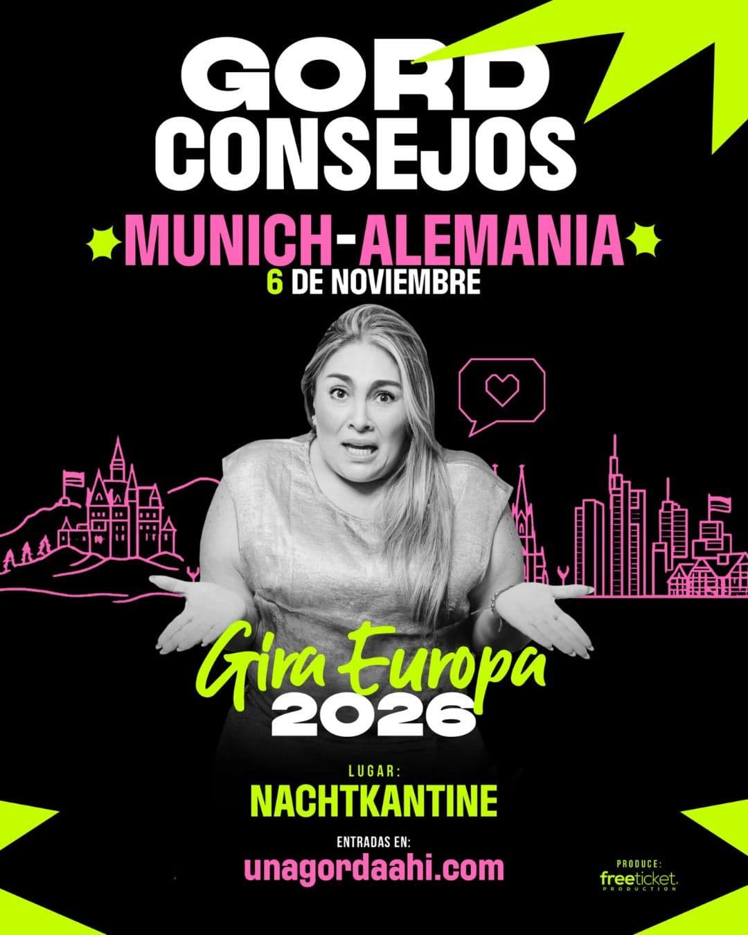 Johana Velandia "Gord Consejos" en Múnich