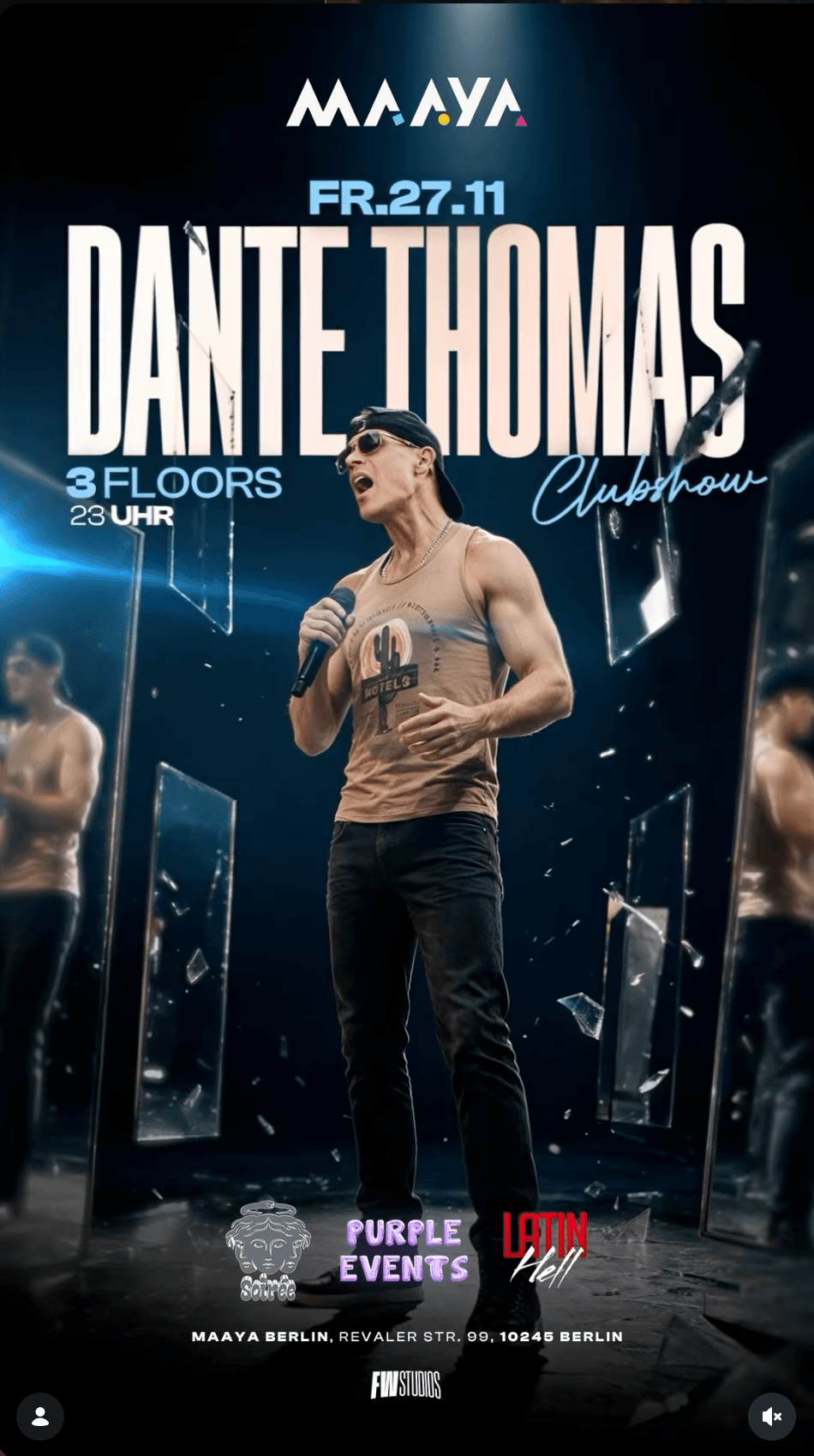 Thomas Dante en vivo · Maaya Berlín