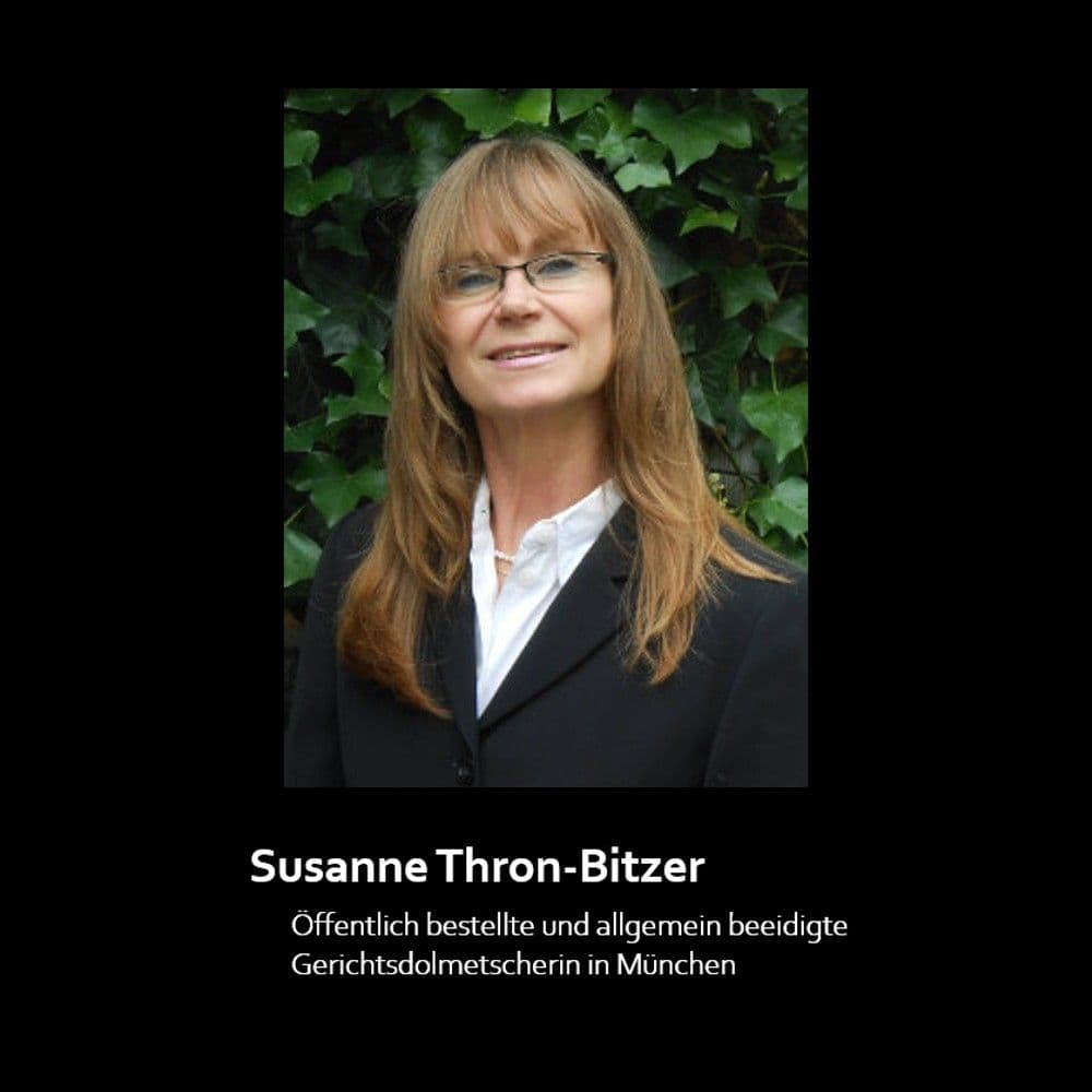 Susanne Thron-Bitzer - Intérprete y traductora de español