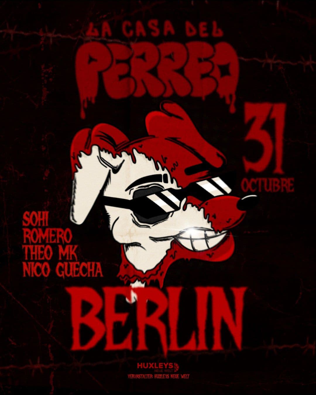 La Casa del Perreo Halloween · Huxleys Berlín