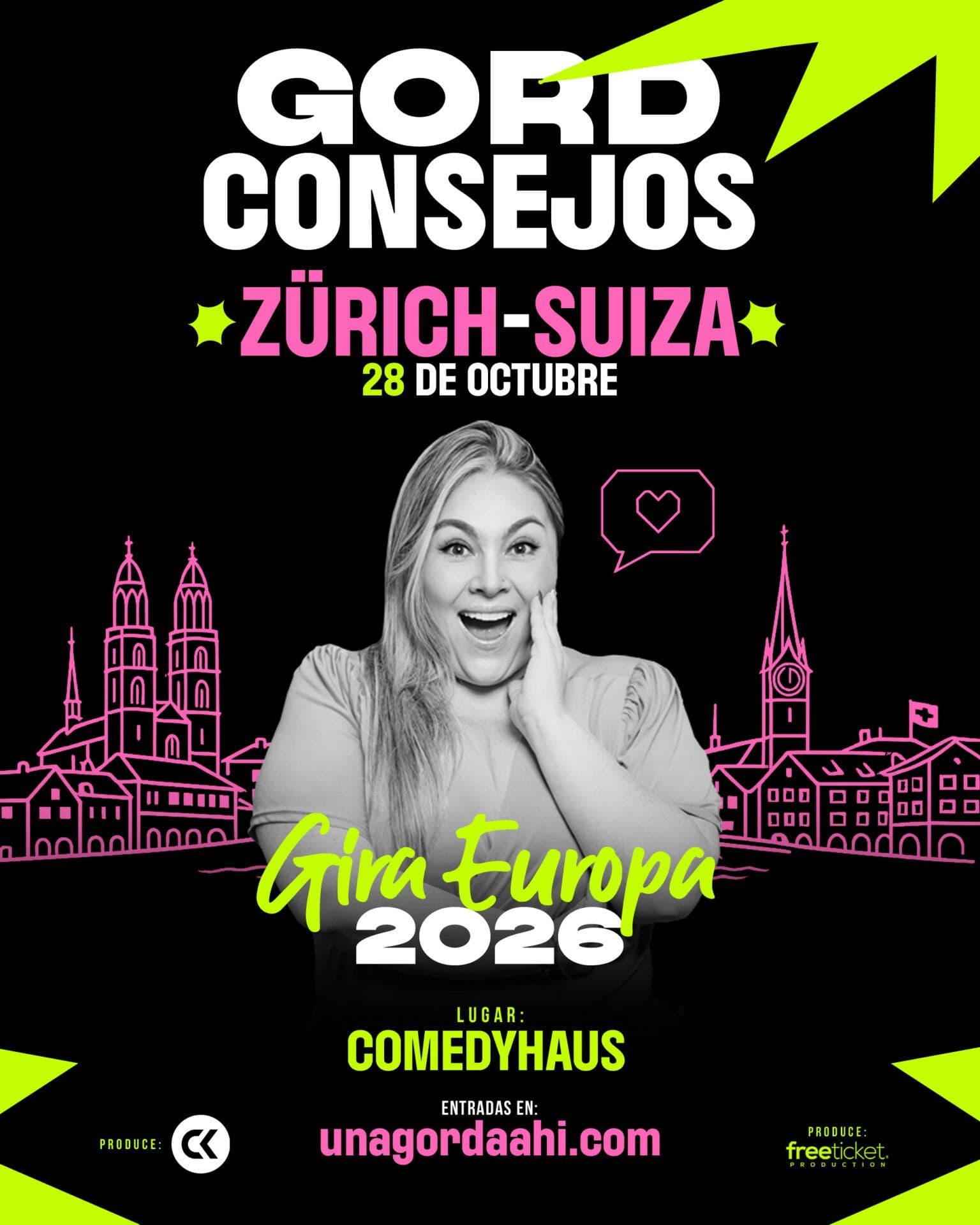 Johana Velandia en Zúrich · GordConsejos