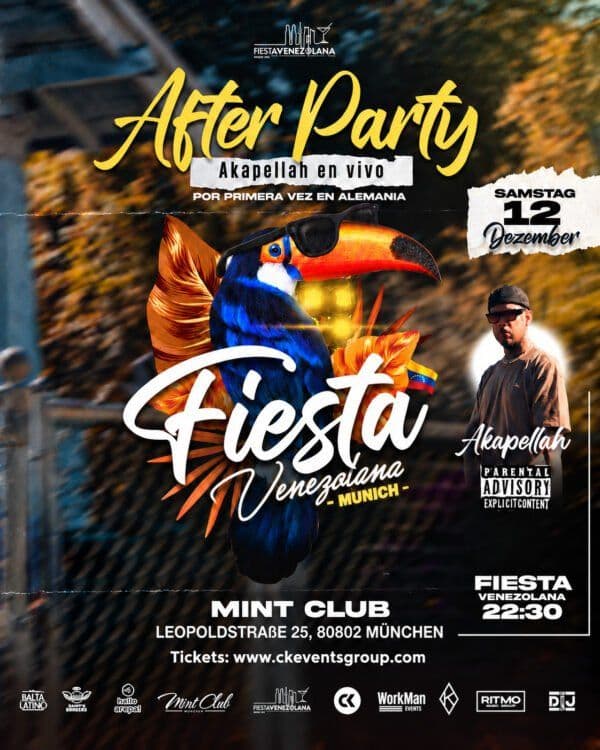After Party de Akapellah · Fiesta Venezolana en Múnich
